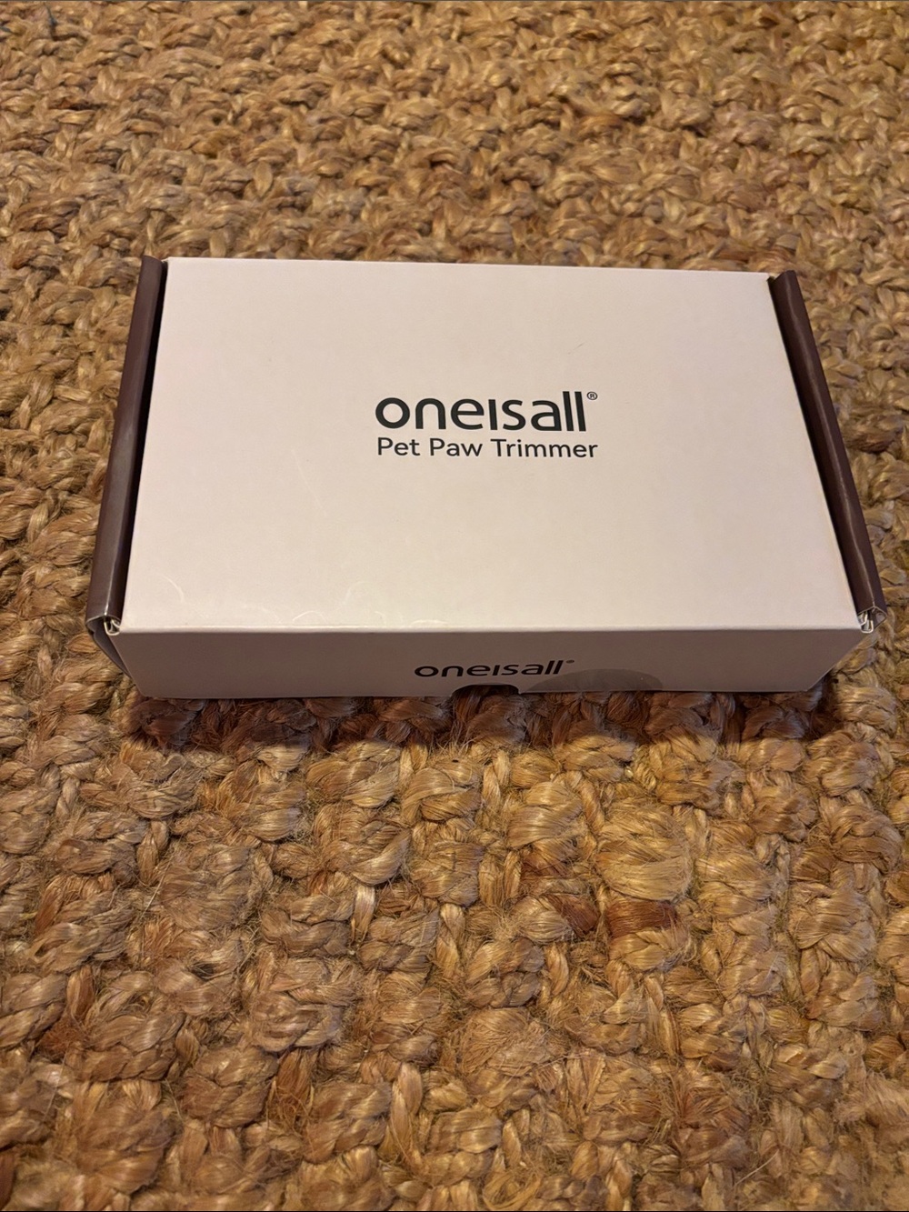 Oneisall pet paw trimmer in box